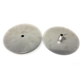 Gyros Yeros Barbecue Kebab Disc Plates (Set of 2) Stainless Steel Fit on 8mm Skewer (GP2)