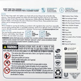 Love Home and Planet Coconut Water & Mimosa Flower Laundry Detergent Packets Similar to Laundry Powder Detergent and Detergent Pods Made with Plant Based Cleanser Comes with Clothespins (2 Pack 30 Count Each)