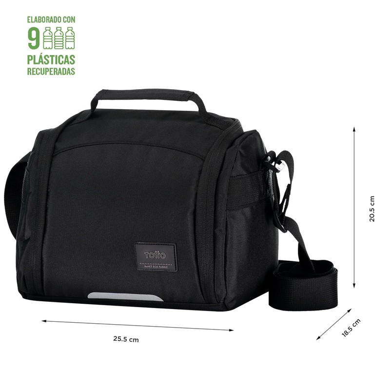 TOTTO 9L Graphite Cool Bag for Food, 25.5 x 20.5
