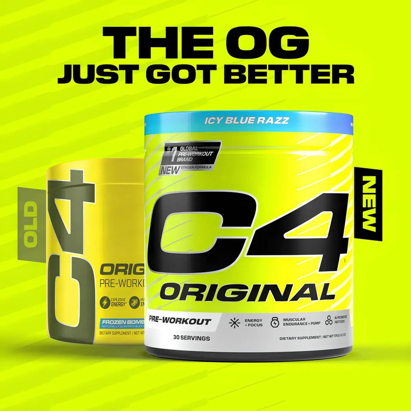 Suplemento Cellucor C4 Original en polvo sabor icy blue razz