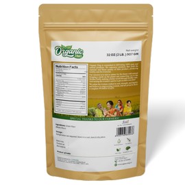 Organic Zing Organic Besan Flour also known as Chickpea Flour, Bengal Gram Flour or Garbanzo Bean Flour - USDA Organic Certified |Vegan| Preservative Free | Product of India - (907gm) Resealable Pack