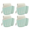 4Pcs Sink Sponge Holder PP 2 Layer Adjustable Strap Soap