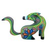 ALKIMIA INC Mexican Alebrije Seated Coyote Wood Carving Handcrafted Sculpture