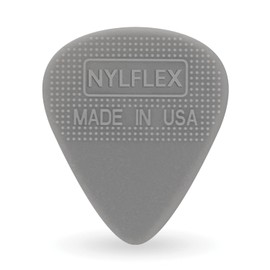 D'Addario Accessories | Nylflex - Púas de guitarra de nailon con agarre, ideal para sonidos eléctricos clásico y tropiezos acústicos, paquete de 10, luz (0.50 mm)