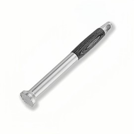 304 Stainless Steel Cocktail Muddler -26cm/10inch Professional Bar Tool with Non-Slip Wooden Grip Product Features