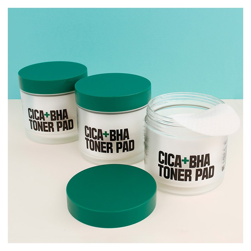 W Skin Research Institute Cica Plus BHA Toner Pads