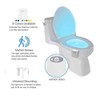 BSASHF 2 Pack Color Changing Toliet Night Light Motion Sensor
