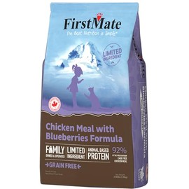 FirstMate Grain Free Chicken Meal with Blueberries Formula for Cats Dinner 4lbs