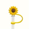 Sunflower Straw Plug Reusable Splash Proof Plugs Kitchen Tool Straw