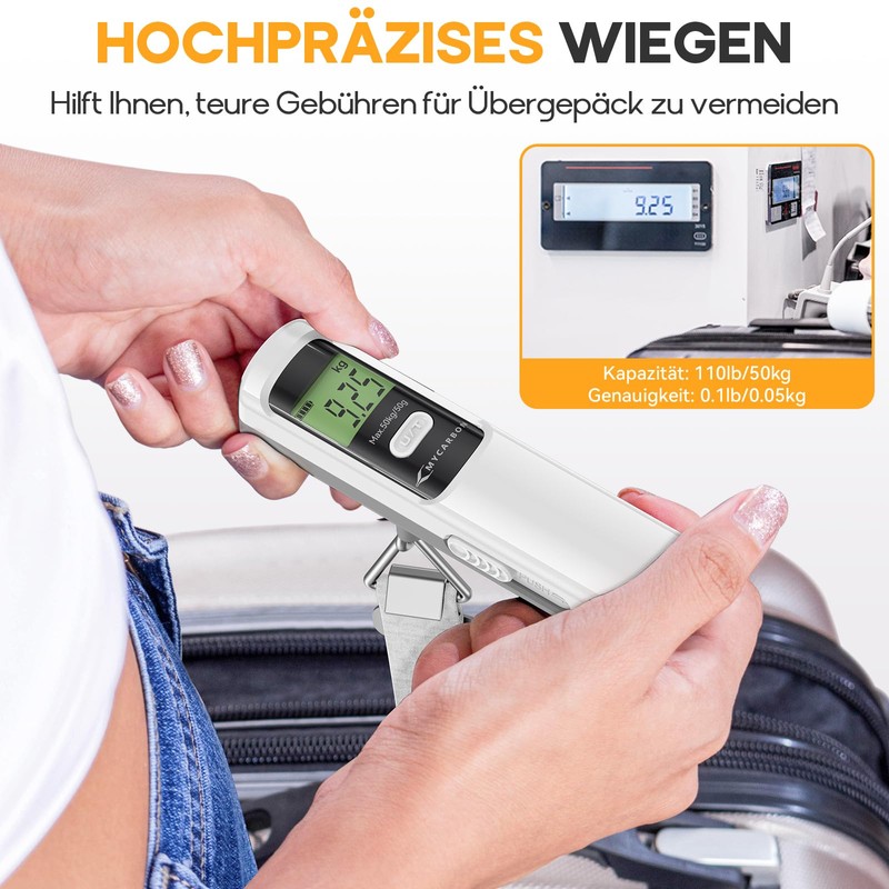 MYCARBON Electronic Luggage Scales White
