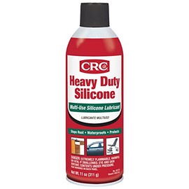 CRC Heavy Duty Silicone Lubricant, 11 Wt Oz, Clear Colorless Liquid