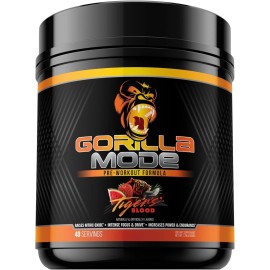 Gorilla Mode Pre-Workout - New Formula - Tigers Blood  (40 Servings) (New)