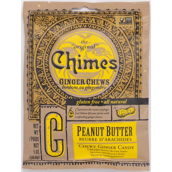Chimes Peanut Butter Ginger Chews, 5 Ounce (Pack of 1)