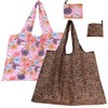 FAVORTALK Folding Shopping Bags Foldable Large Washable - 2 Pcs