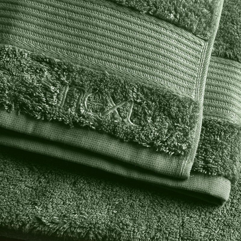 NEXT Home Egyptian Cotton Towels - 100% Cotton (Size) Green