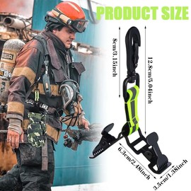 Pack of 2 Fire Brigade Glove Holders, Double Clip Glove Clips, with Hiking Buckle Glove Holder, Fire Brigade Accessories, Glove Holder, Fire Brigade, for Hanging Gloves, Protective Helmets