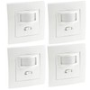 Motion Detector Sensor, Flush-Mounted Installation, LED Suitable, 9 Metre Range,