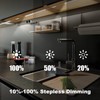 JUSJUBR Under Cabinet Lights Plug-in, 4 Pack x 12inch LED