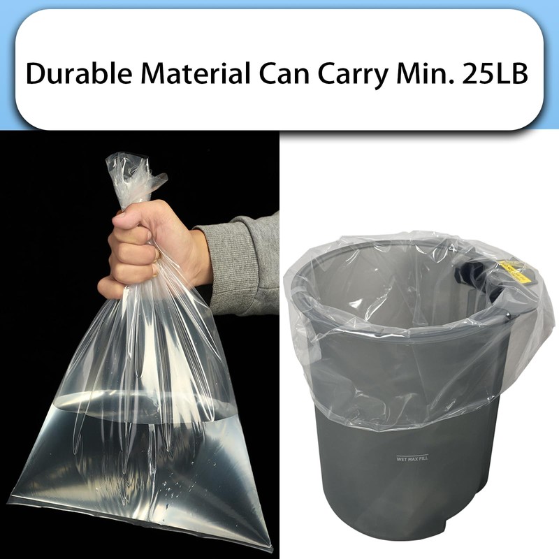 Aolleteau 50 Piece Vacuum Plastic Bags Compatible with Shark MessMaster