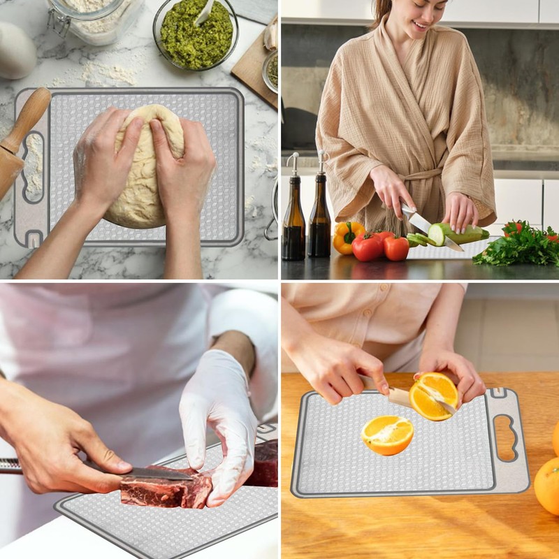 Leogony Stainless Steel Chopping Board, Titanium Cutting Board for Kitchen