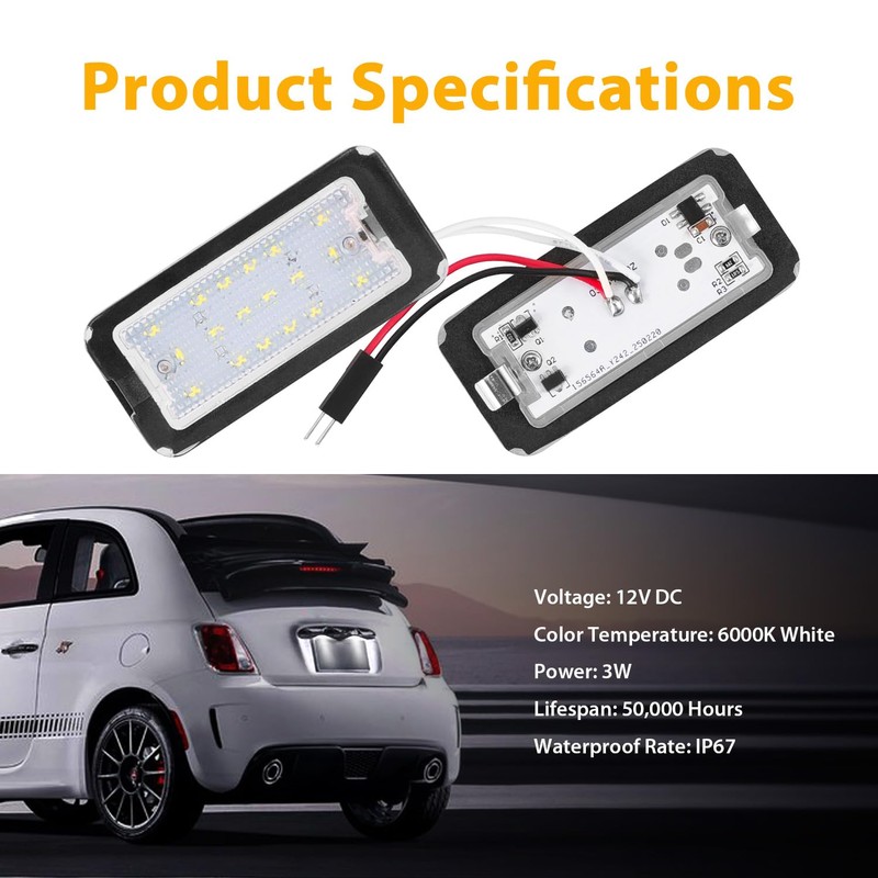 Erato LED License Plate Light CanBus Error Free 6000K White