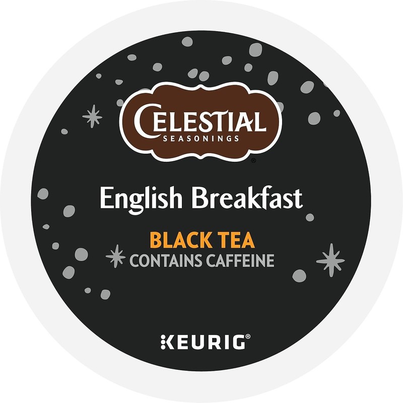 Celestial Seasonings English Breakfast Black Tea, Single-Serve Keurig K-Cup Pods,