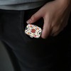 Pill Box-2 Compartment Small Pill Case Portable for Pocket &