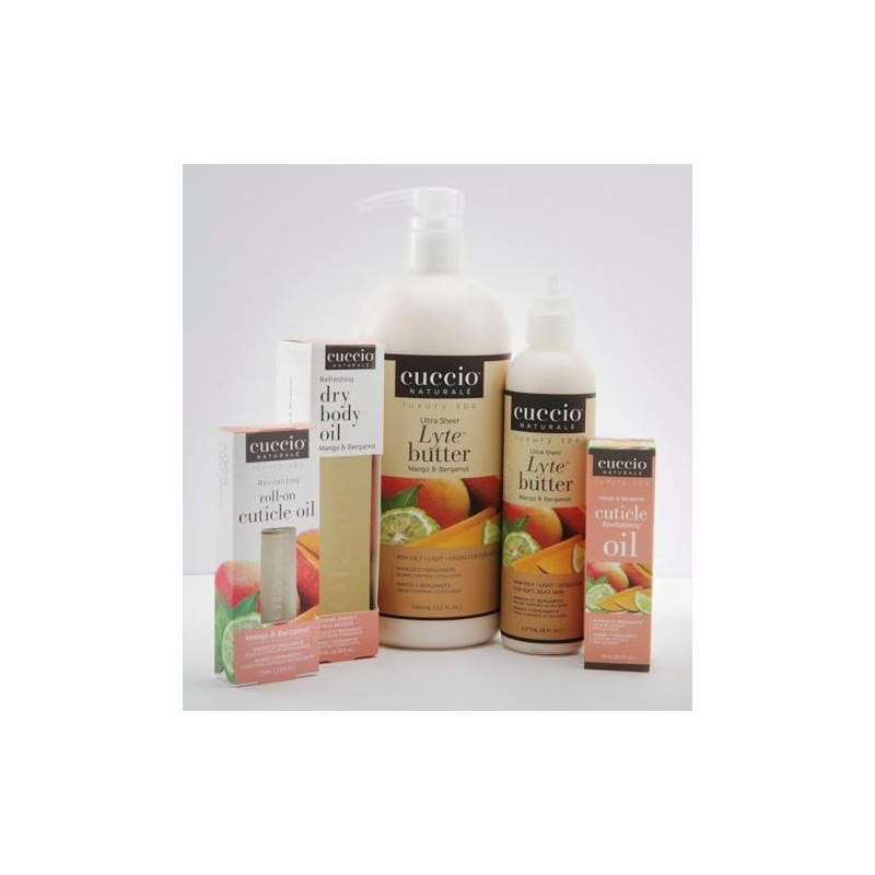 Aceite para Cutículas en Roll-on Cuccio Mango & Bergamot, 0.33