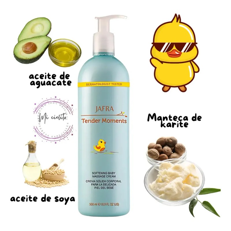 Jafra Tender Moments Crema Sólida Corporal Bebé 500 Ml