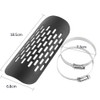 Qiilu Heat Protection Plate, 2 Universal Motorcycle Exhaust Muffler Heat