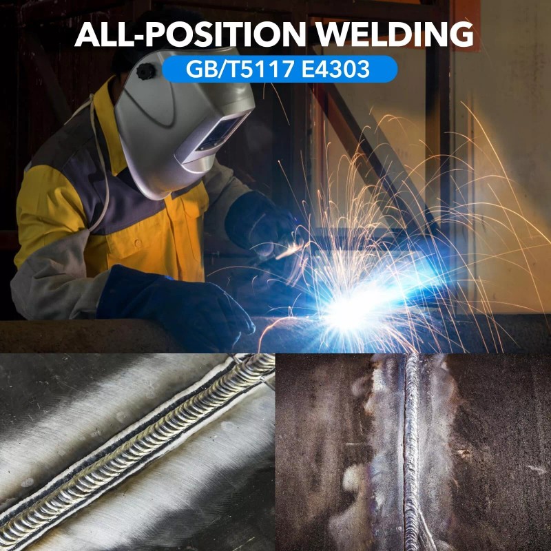 YesRight 3/32" Welding Rod J422 Carbon Steel Electrodes 1LB for