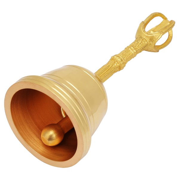 Retro Brass Hand Bell, Small Volume, Easy to Carry, Clear