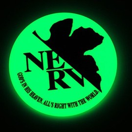 Evangelion Movie Version Highly Luminous Nerf Can Badge A
