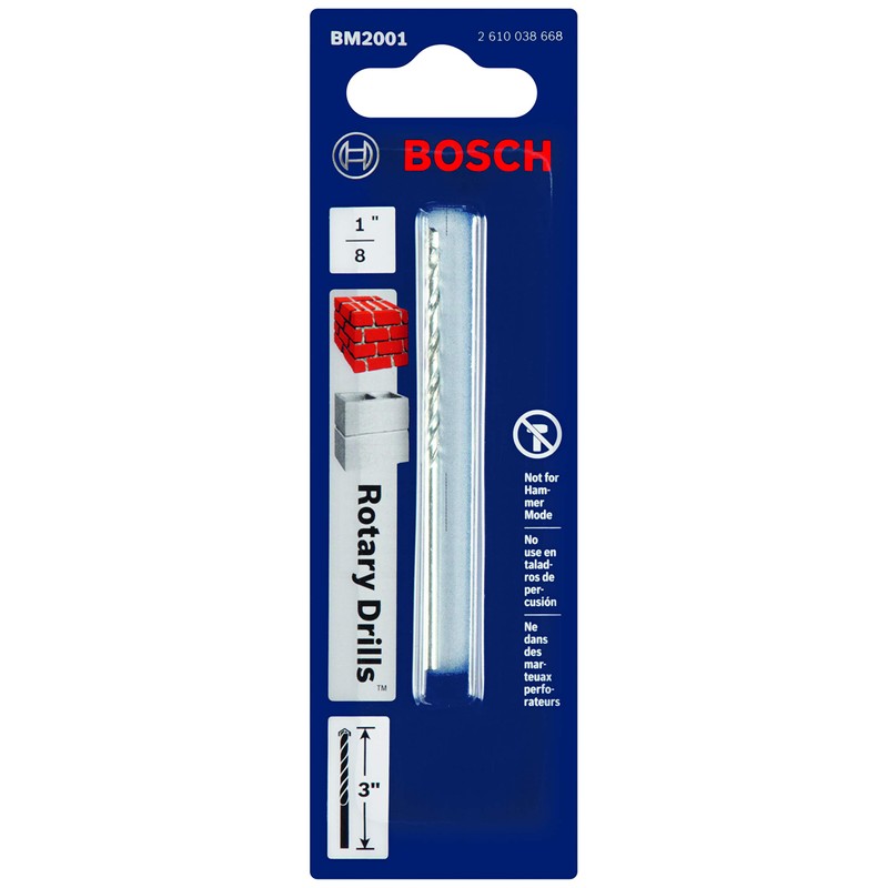 BOSCH BM2001 1/8 x 2 x 3-inch Fast Spiral Rotary