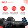 Pyle Marine Headunit Receiver Speaker Kit - In-Dash LCD Digital