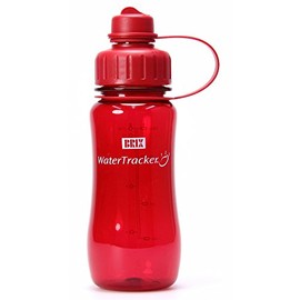 BRIX Sports Bottle Water Tracker Transparent red Size:500
