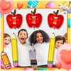 6 Pcs The Apples Balloons with Gaint Pencil Balloons Sets