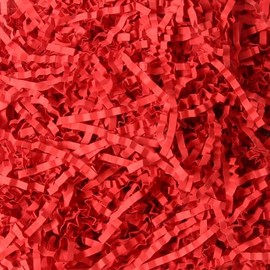 UUYYEO 200g Red Crinkle Cut Paper Shreds Gift Wrap Fillers Basket Filling Shredded Paper Gift Packaging Gift Bag Fillers