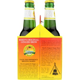 Reed'S Ginger Ale Original Ginger Brew Soda, 12 Ounce (24 Glass Bottles)