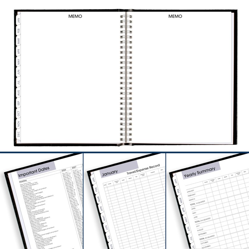 AT-A-GLANCE 2026 Planner, Monthly, 7" x 8-1/2", Medium, Hardcover, DayMinder,