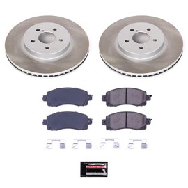Power Stop SC7892 Front Brake Kit With Semi-Coated Brake Rotors and Ceramic Brake Pads & Hardware For Subaru Crosstrek 2018-2022 | Subaru Impreza 2017-2022 [Application Specific]
