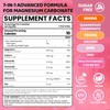 Magnesium Carbonate Gummies 500mg, Muscle & Digestive, Women & Men,