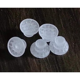 New Dental Ceramic Lingual Buttons Orthodontic Materials Ortho Transparent Composite Buttons (Ceramic Lingual Buttons -10 Pcs)