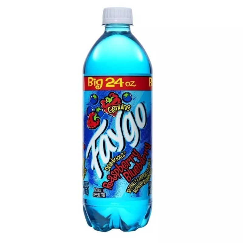 Faygo Soda 24 oz Bottles - Blue Raspberry (6-pack)