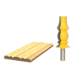 Shank Crown Molding Router Bit, Corner Rounding Edge-forming Roundover Beading Router Bit Set, Woodworking Milling Cutter Tools-Lamp + Drum Type