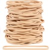 Foshine Rubber Bands 150Pcs Beige 4.8inch/12cm Big Wide 0.125inch/0.3cm Elastic