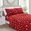 Elegant Comfort Holiday Printed 6-Piece Sheet Set, 1500 Thread Count,