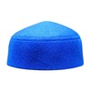 Solid Blue Moroccan Fez-style Kufi Hat Cap w/ Pointed Top