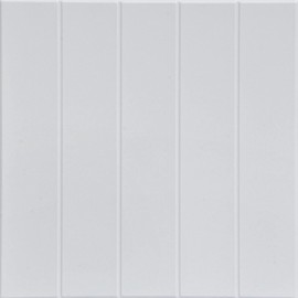 À LA MAISON CEILINGS R104 Bead Board Foam Glue-up Ceiling Tile (21.6 sq. ft./Case), Pack of 8, Ultra Pure White - Satin (Behr)