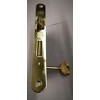 Lock AGB Center Entrance 50 Front 22 Brass Shiny Round